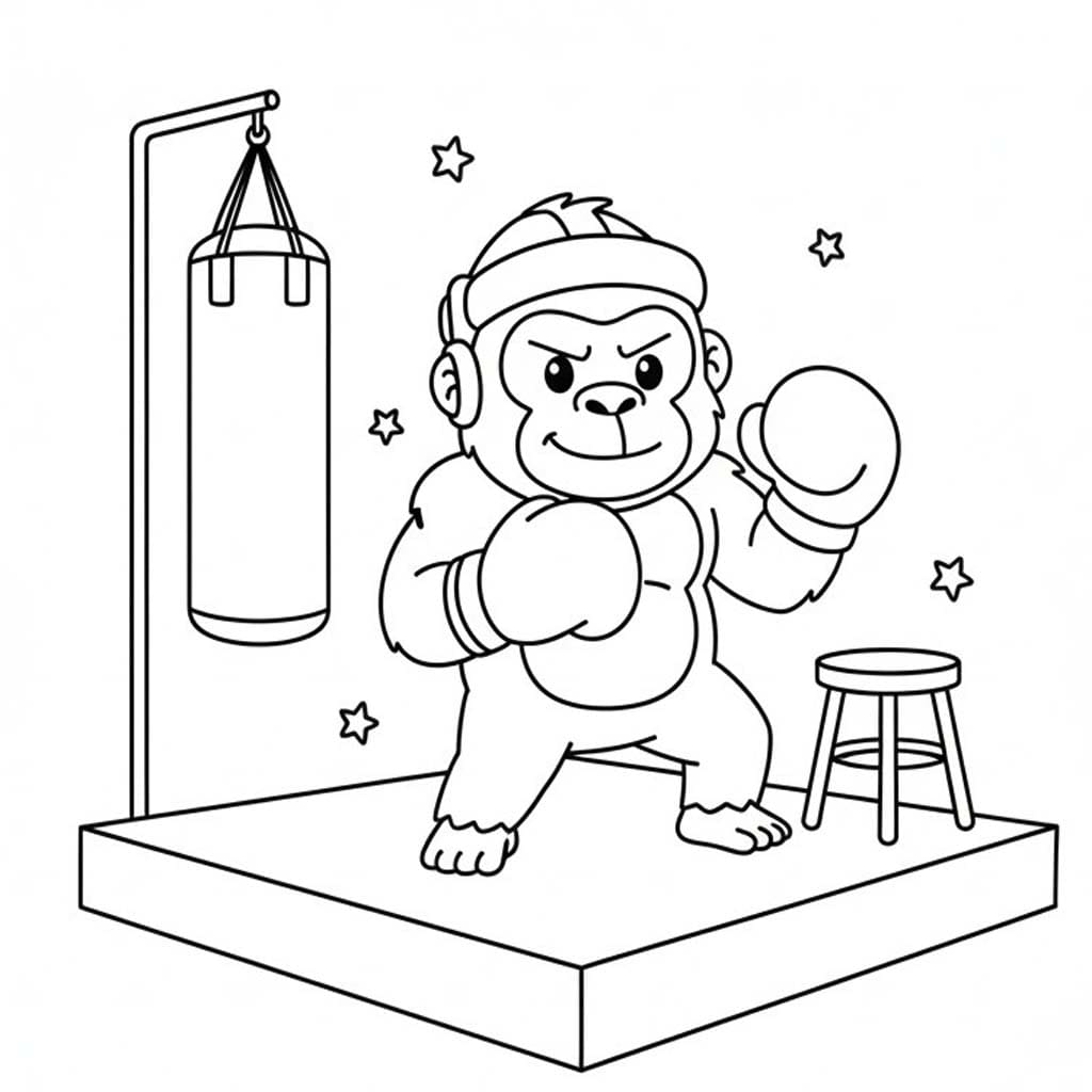 인쇄  그리다 고릴라