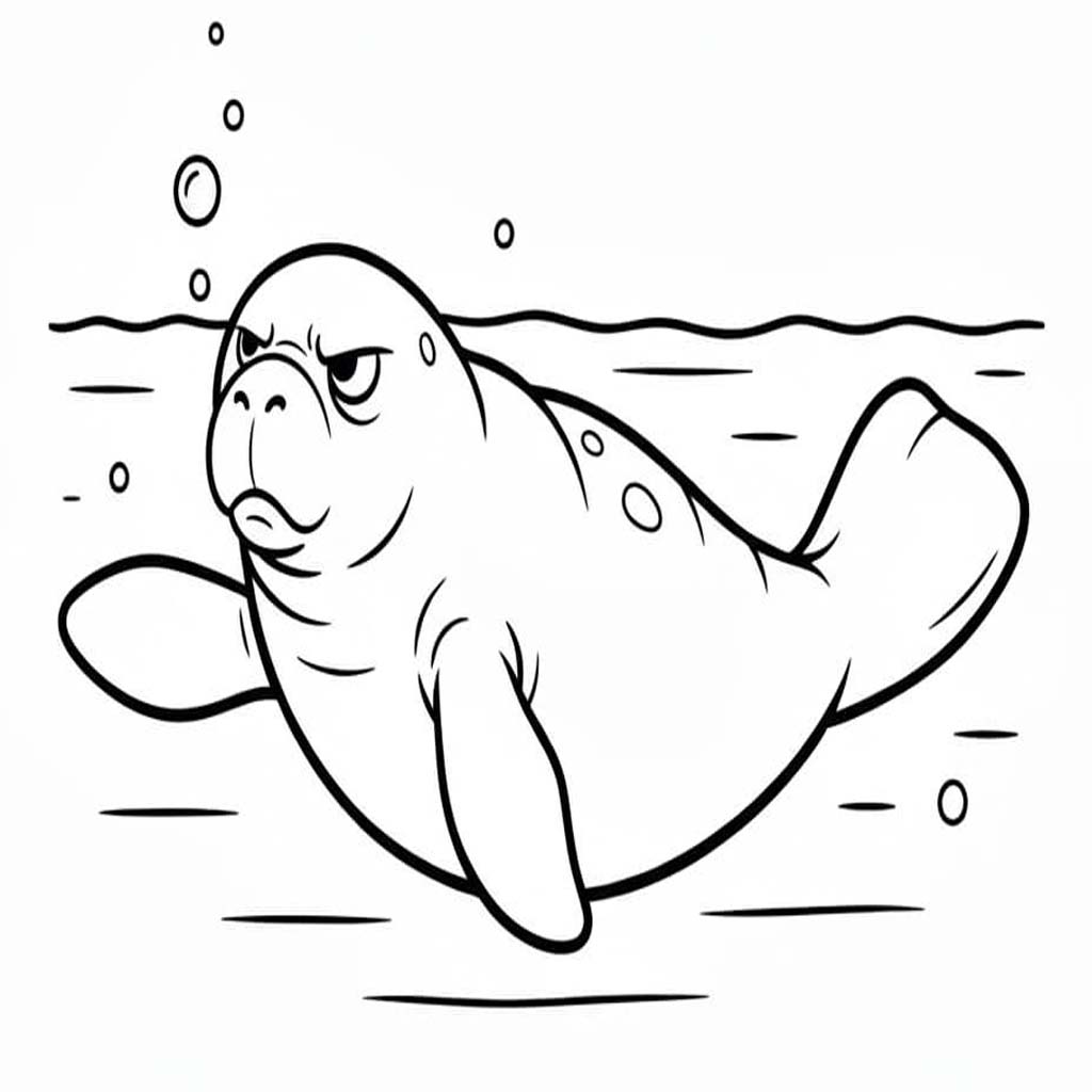 무료로 인쇄 가능 매너티