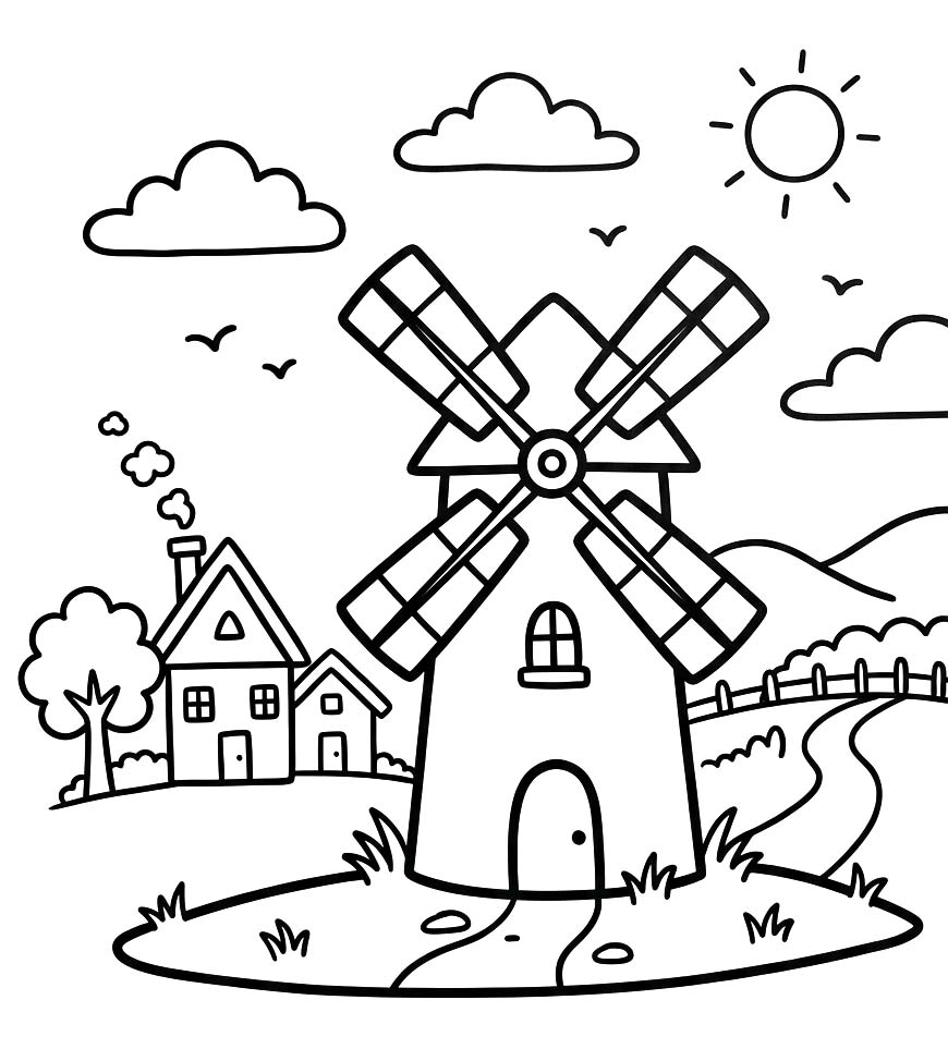 풍차 그림