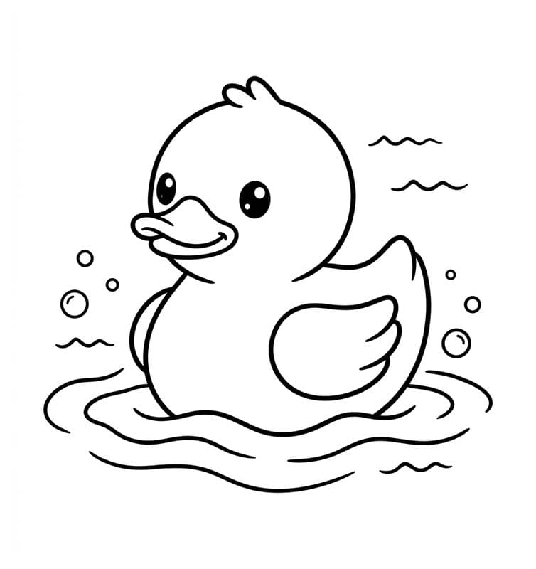고무 오리 색칠하기놀이