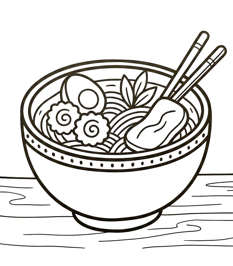 라면 색칠하기놀이