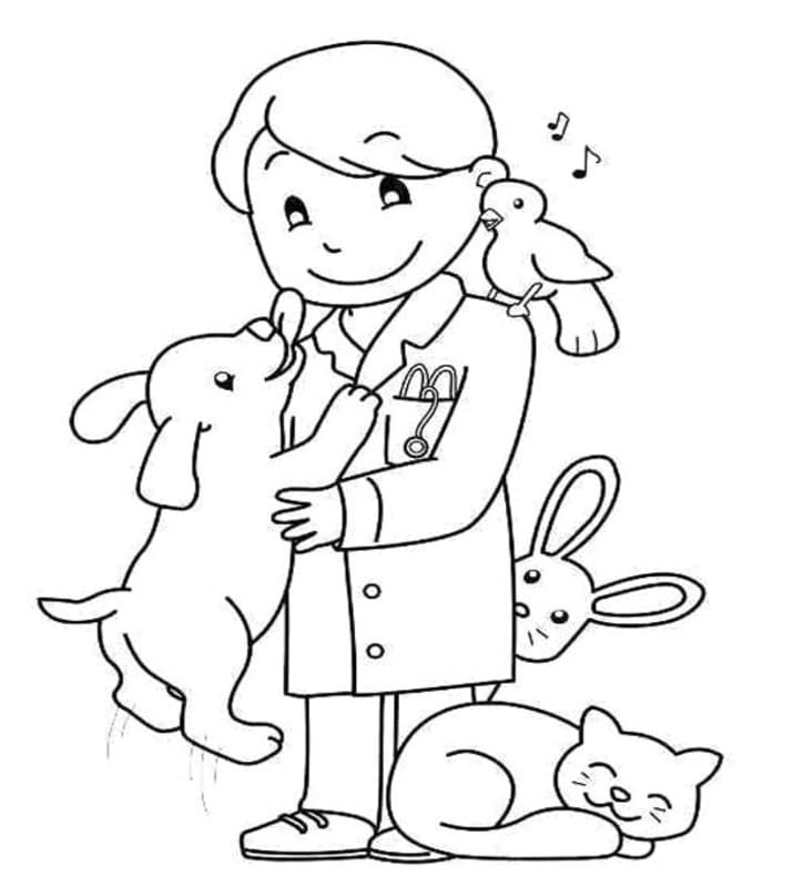 수의사 이미지 인쇄