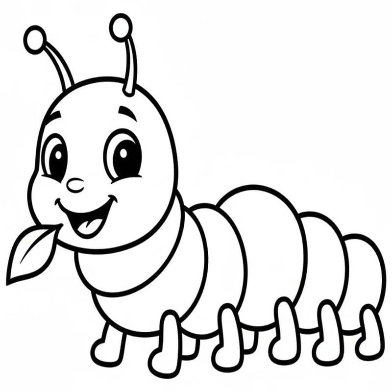 애벌레 단순한