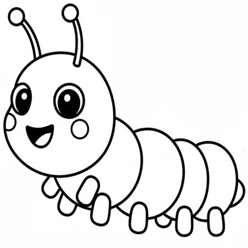 애벌레 이미지 무료로 인쇄 가능