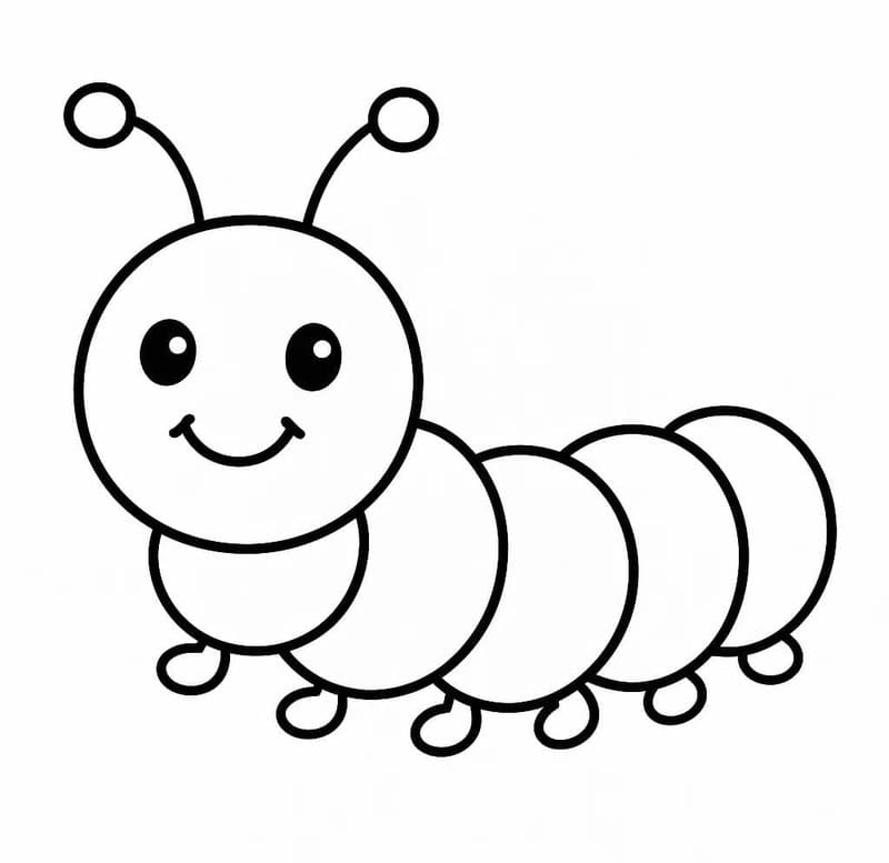 베이식 그리다 애벌레