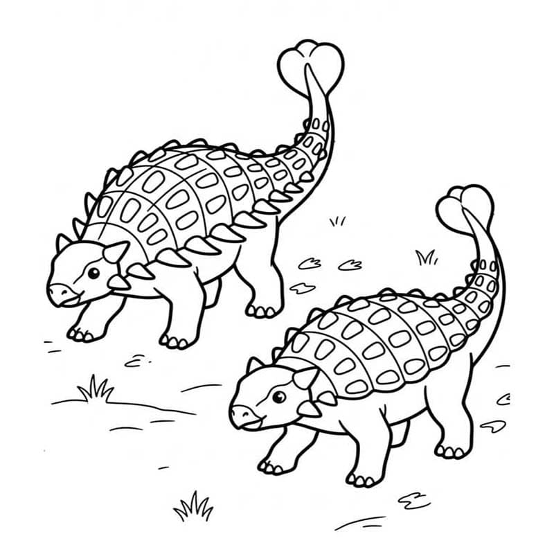 인쇄 안킬로사우루스
