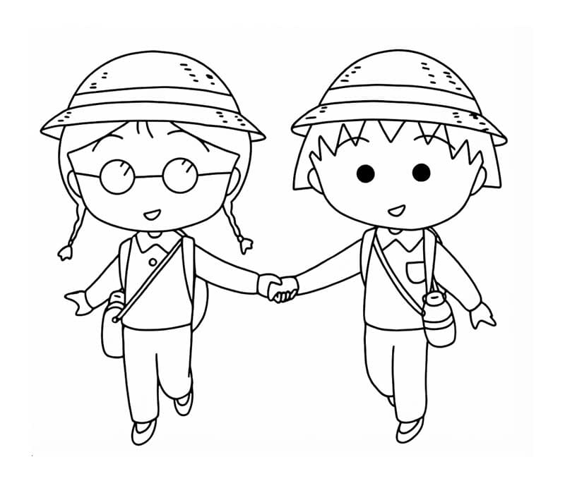 마루코는 아홉살 그림