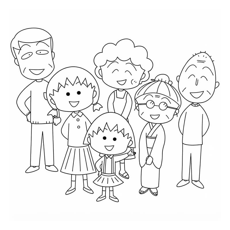 마루코는 아홉살 색칠하기놀이
