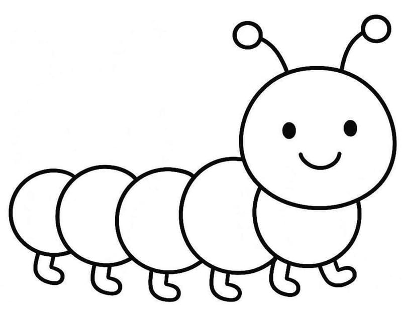 애벌레 색칠하기놀이