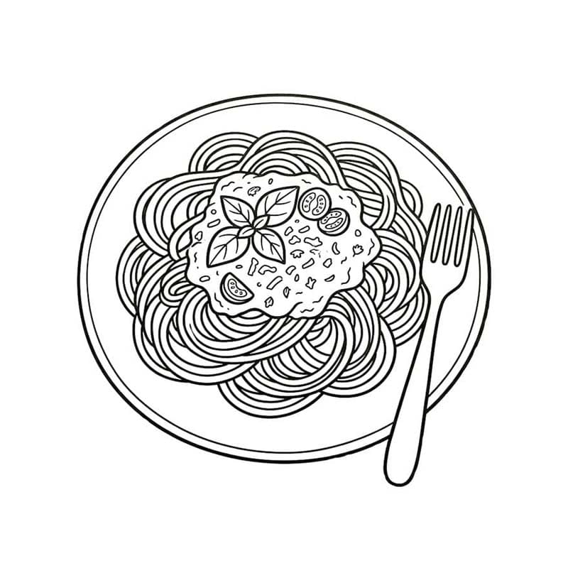인쇄 그리다 스파게티
