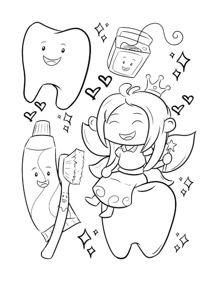이빨 요정 이미지 무료로 인쇄 가능