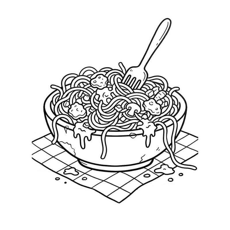 스파게티 단순한