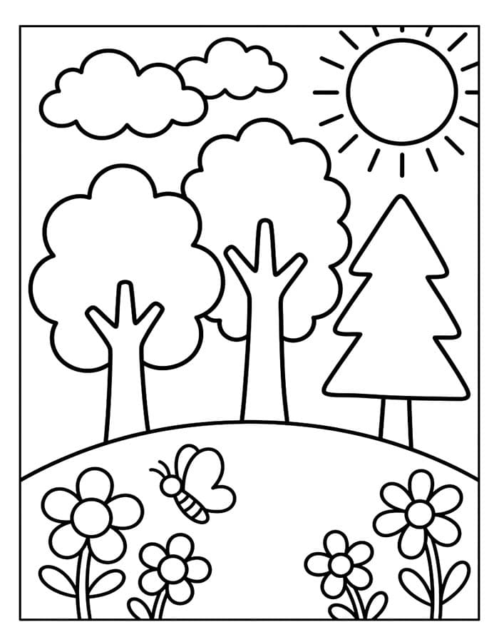 숲 이미지 인쇄 가능