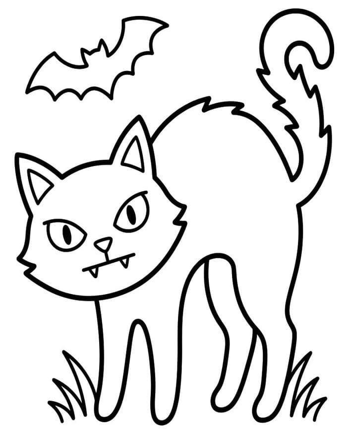 그림 할로윈 고양이
