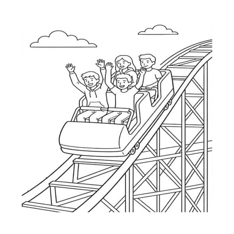 그림 롤러코스터 인쇄